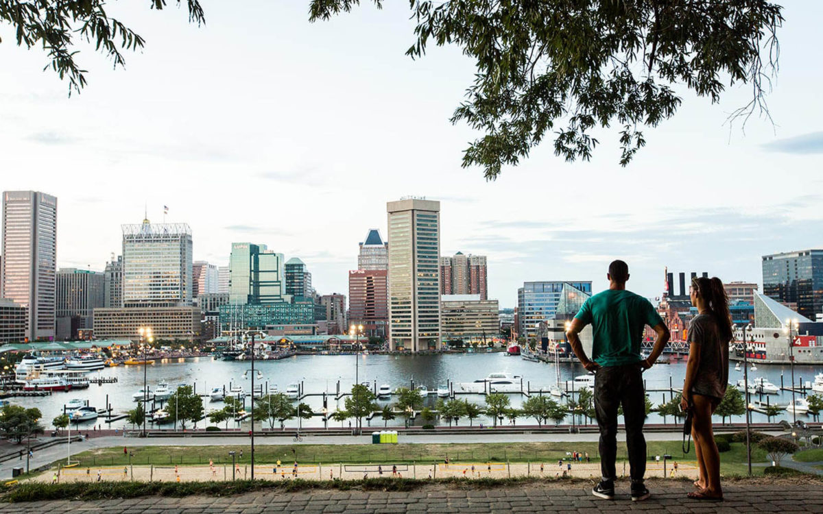 View of downtown Baltimore from Federal Hill.
