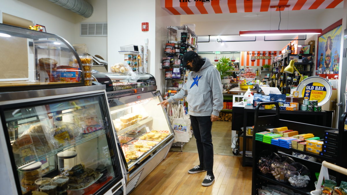 A customer shops at Culinary Architecture