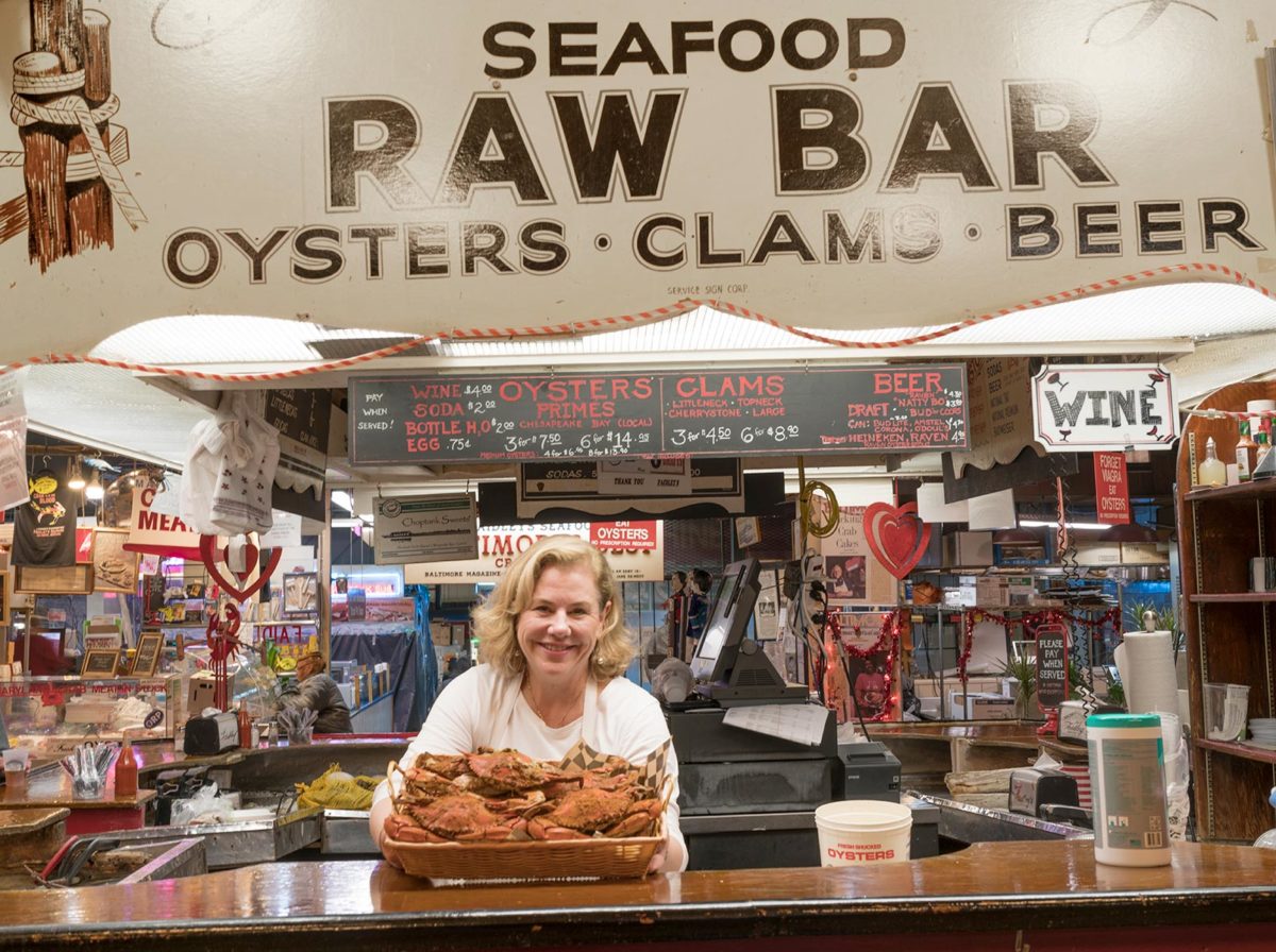 Nancy Faidley at Lexington Market.