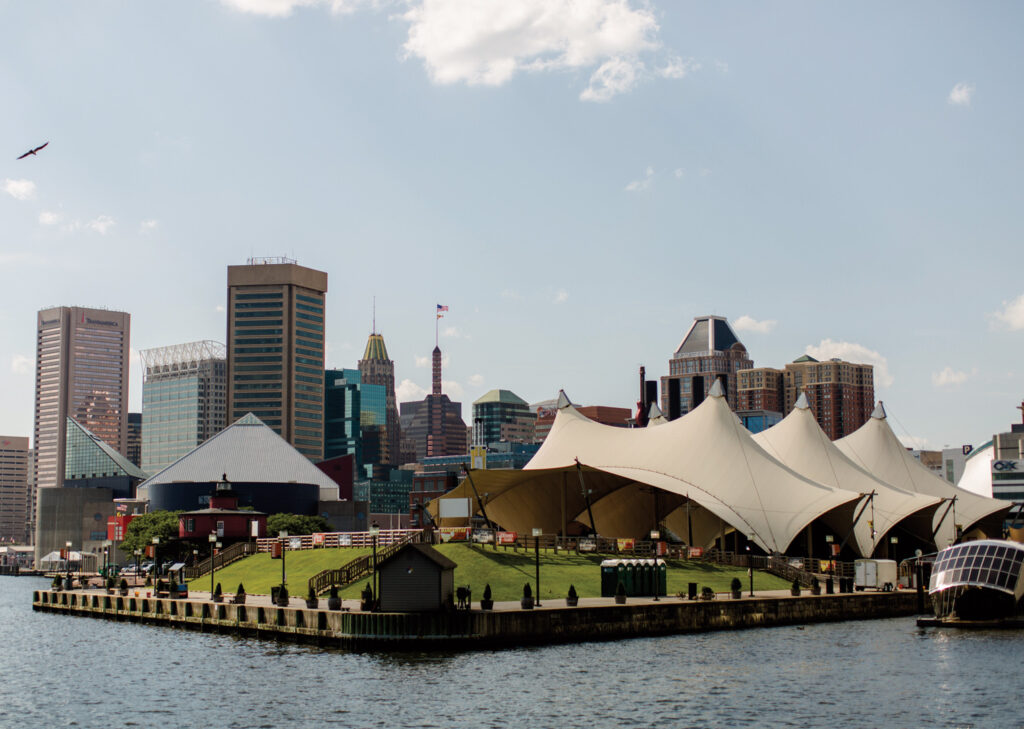 Justin Tsucalas Pier Six Pavilion in the Inner Harbor.