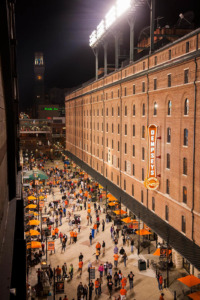 View inside of Camden Yards during a game.