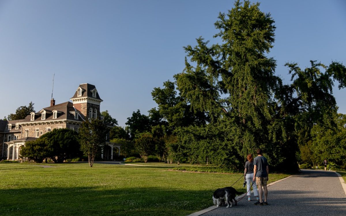 Wide shot of Cylburn Arboretum