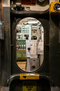 Interior of the Torsk submarine