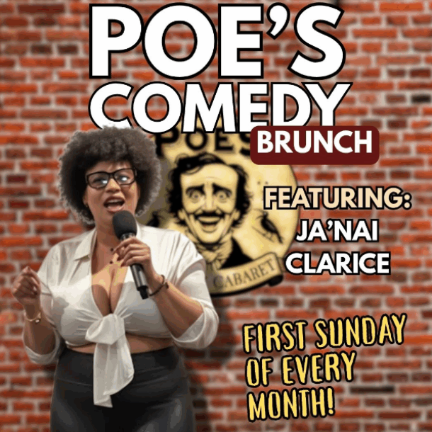 Poe's Comedy Brunch graphic