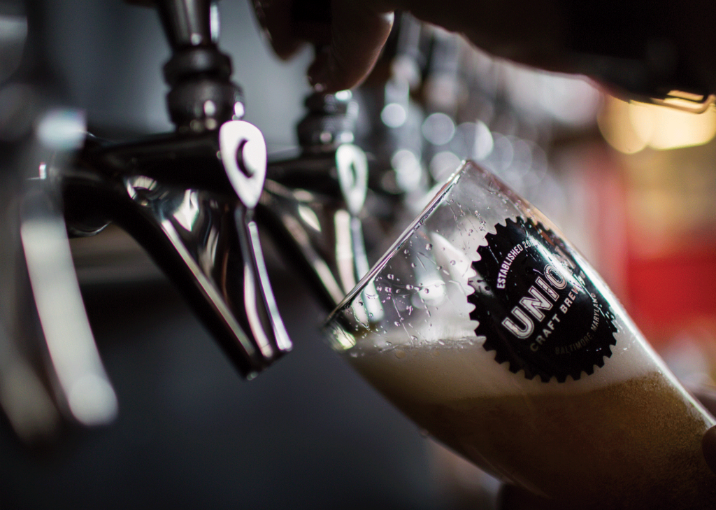 Justin Tsucalas A beer being poured at Union Craft Brewery
